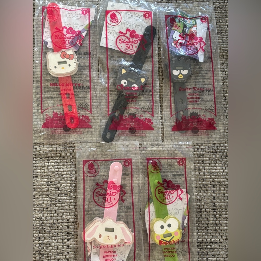 Vintage Sanrio Watch Happy Meal Set